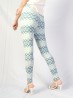 Plus Size Waves Print Stretchy Leggings